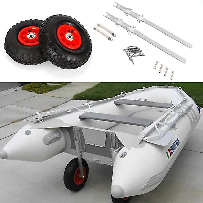 £94.03 • Buy Launching Wheels Boat Inflatable Dinghy RIB Foldable Transom Launch Wheels 300LB