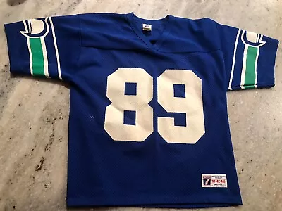 Vintage Seattle Seahawks Logo 7 #89 Jersey Medium 42-44 • $74.99