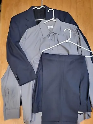 100% Wool Men's Suit Jacket Pants Shirt 3 Piece Set Cricketeer • $75