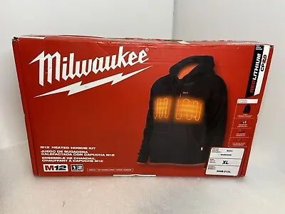 Milwaukee 306B-21XL Men's XL 12V Lithium-Ion Black Heated Jacket Hoodie Kit • $139.99