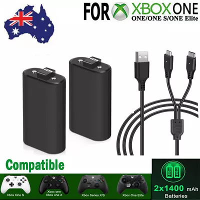 2*Rechargeable Battery+USB Charger Cable Pack For XBOX One/S/X/Elite Controller* • $17.98