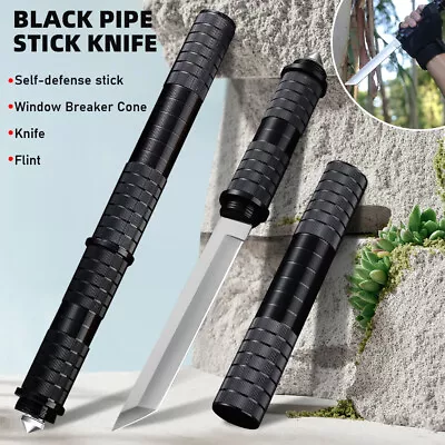 11.4  Fixed Blade Outdoor Tactical Survival Hunting Pipe Knife Military Tool • $19.99