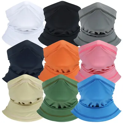 Thin UV Protection Neck Gaiter Face Mask Cycling Sports Bandana Balaclava UPF50+ • $3.89