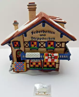 Dept 56 Alpine Village Fedderbetten Und Steppdecken Featherbeds And Quilts 56176 • $76.50