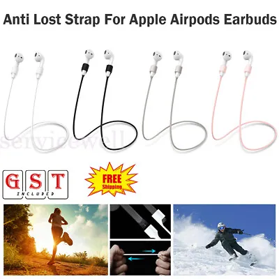 $4.43 • Buy Anti Lost Strap String Rope Silicone Holder Cable Cord For Airpods Earbuds