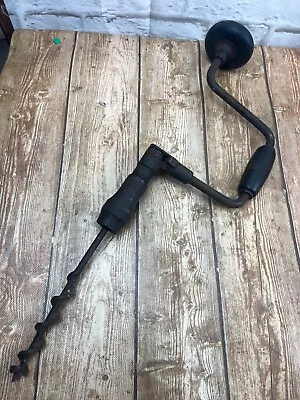 Vintage Hand Drill Wood Auger Barn Beam Tool Primitive Decor • $31.45