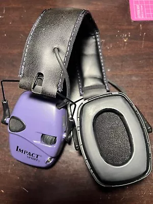 Howard Leight Impact Sport Sound Amplification Electronic Earmuff Purple • $19.99