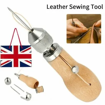 Stiching Speedy Stitcher Sewing Awl Needle Tool Kit For Leather Sail & Canvas KL • £10.62