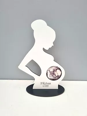 Personalised Baby Ultrasound Scan Photo Picture Frame Display Keepsake Gift New • £9.99