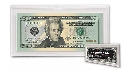 BCW Banknote Snaplock UNC Regular Currency Protector Slab Holder Modern Capsule • $7.98