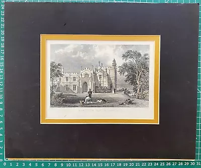 1831 Antique Print; Pentillie Castle Cornwall After T. Allom • $18.64