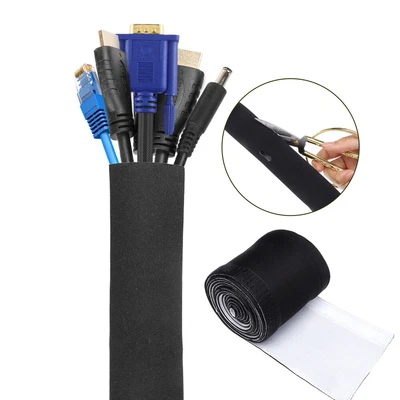 £5.18 • Buy Cable Organizer USB Cable Winder Management Wire Hider Cable Management Sleeve