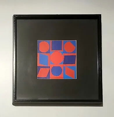 Victor Vasarely Modernist Geometric Lithograph Print • $50.66