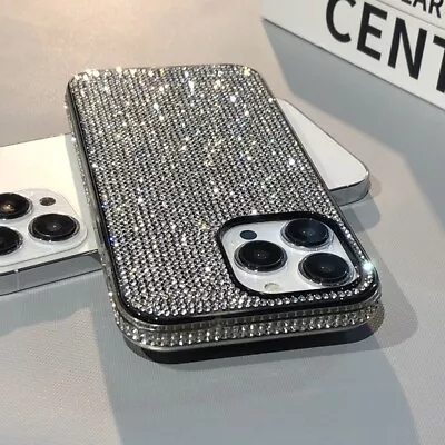 $14.99 • Buy For IPhone 15 Pro Max 14 13 12 11 XS XR 8 7 6 Glitter Bling Sparkle Diamond Case