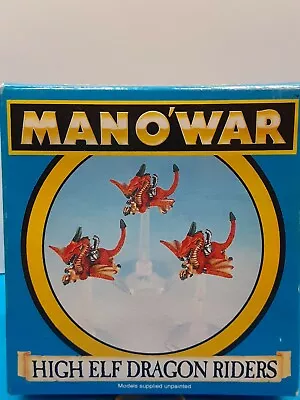 High Elf Dragon Riders Man O'War Sea Of Blood GW 3 Citadel Figures Box Unpainted • $43