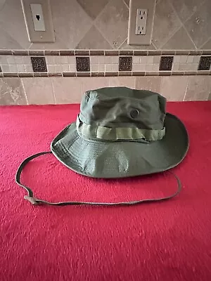 US Armed Forces Vietnam Boonie Jungle Hat OD Green Dated 1969 Size 6 7/8 • $72