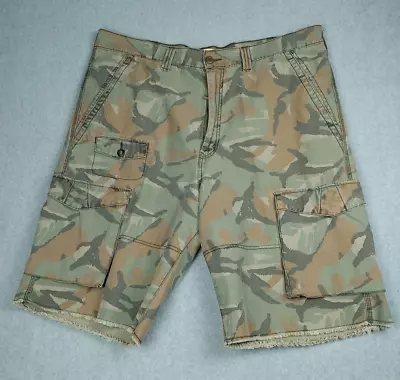 Levi's Cargo Shorts Mens Sz 40 Camo Workwear Cotton Y2K Army Paratrooper Fatigue • $24.99