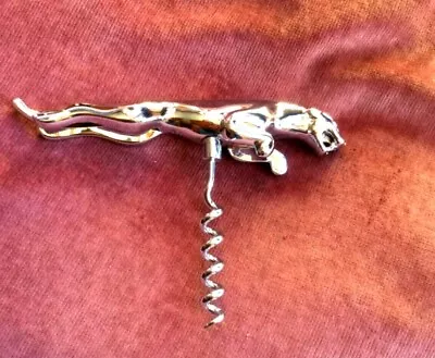 Jaguar Classic Leaping Cat Accessory Chrome Wine Bottle Corkscrew Mint & Unused! • £34.99