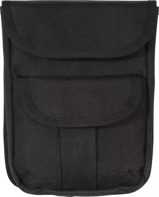 Black 2 Pocket Ammo Pouch 600D Tactical Poly MOLLE Utility Attachment 8  X 6.5  • $14.99