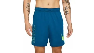 Nike Shorts DR8796-476 Dri-Fit Flex Volt Athletic Shorts Blue/neon Green • $29.97