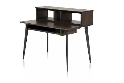 Gator Frameworks Elite Studio Desk; Rack Shelves Sliding Keyboard Tray - Brown • $599.99