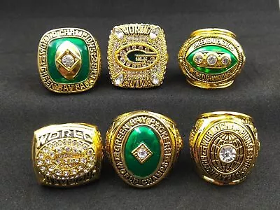 6 Ring 1961 1965 1966 1967 1996 2010 Green Bay Packers Ring Set ! • $31