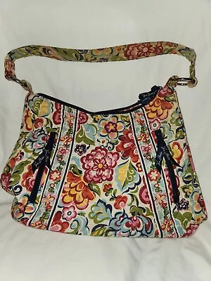 Vera Bradley Hope Garden Retired Pattern Purse Shoulder Hobo Bag • $29.99