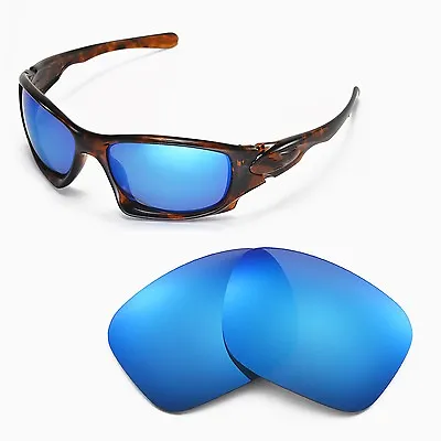 New Walleva Polarized Ice Blue Replacement Lenses For Oakley Ten Sunglasses • £25.01
