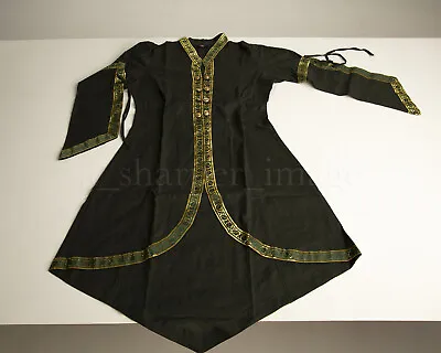 Green/Gold Trim Over Dress Renaissance Fair Celtic Medieval Gown BEAUTIFUL! • $46