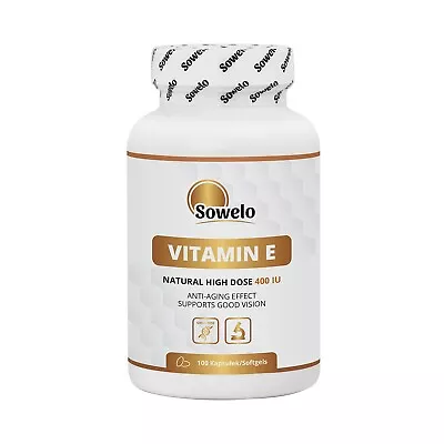 Sowelo Natural Vitamin E 400iu 100 Softgels • $25.99