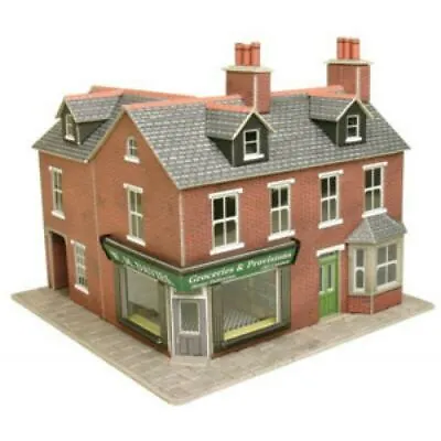 Corner Shop Red Brick - OO/HO Card Kit – Metcalfe PO263 • £16