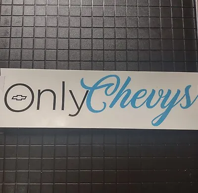 8  Onlychevys Decal Circle Logo Funny Bumper Sticker Trail Boss Z71 SS Pickup  • $7