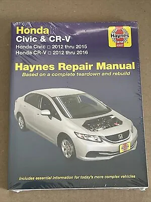 Civic Crv Honda 2012-2016 Shop Manual Service Repair Book Cr-v Haynes Chilton • $35.99