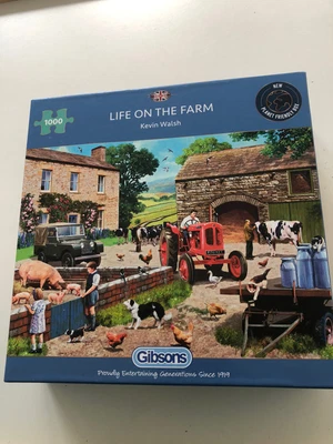 £3 • Buy Gibsons 1000 Piece Jigsaw Puzzles Pre Owned. ‘Life On The Farm ‘