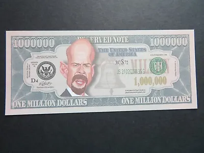 Bruce Willis $1 MILLION DOLLAR NOTE Millionaire Actor Assassin Detective Knight • £1.29
