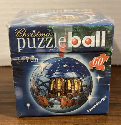 2006 Christmas Tree Ornament Puzzle Ball 3D Ravensburger 60 Pieces • $10.99