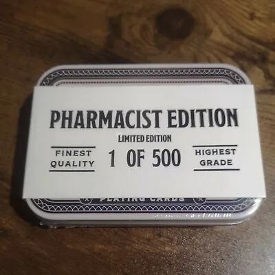 Meadowlark Pharmacy Main Street Pharmacist Ed Playing Cards New Deck Vintage Tin • $112