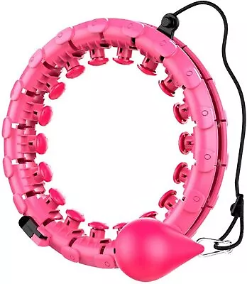 360° Sports Hoop 24 Detachable Knots Massager Fitness Yoga Circle Indoor Outdoor • $37.07