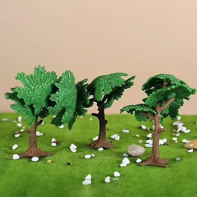 3Pcs Model Tree Cypress Miniature Artificial Tree Train Railroad Diorama Scenery • $6.65