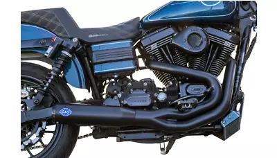 Harley FXD Dyna 2006-2007 S&S Cycle 2 Into 1 Qualifier Exhaust Guardian Black • $999.95