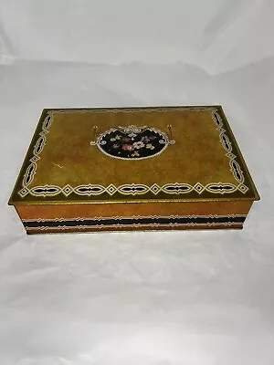 Vintage 1920s NBC Nabisco Uneeda Biscuit Tin Art Deco Floral Design • $27.50