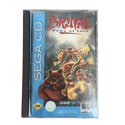 Brutal-Paws Of Fury (Sega CD 1994) CIB Complete • $54.95