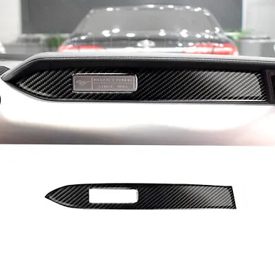 Fit For Ford Mustang 2015-2019 Carbon Fiber Interior Dashboard Panel Cover Trim  • $11.28