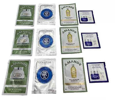 L’Occitane Samples Lot 12Pc Lot Eye Balmshower Oilhand Cream &Milk Concentrate • $16.65