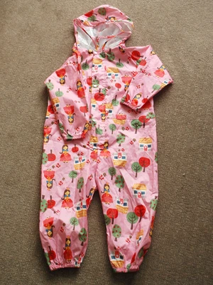 £5.99 • Buy New Girl’s Splash / Puddle Suit Age 4 To 8yrs