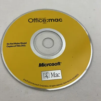 2004 Microsoft Office : Mac Disc Only - Estate Item • $5