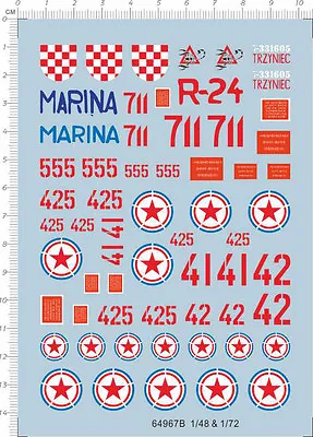 1/48/72 Mikoyan-Gurevich MiG-15bis Fagot-B Mdoel Kit Water Decal • $5.83