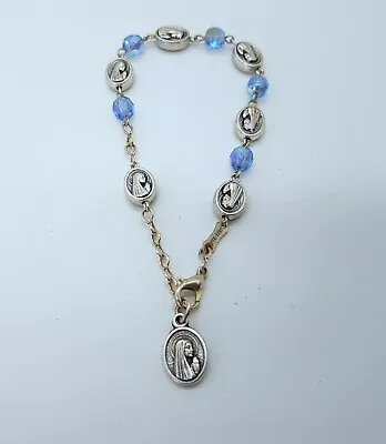 Effe-Erre Religious Bracelet Rosary Catholic Made In Italy • £14