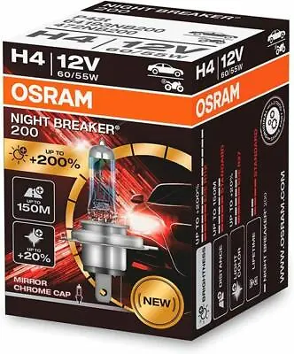 OSRAM 64193NB200 (single Bulbs) 200 H4 12V • $27.52