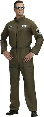 Woman's/Men's Flight Suit Costume Pilot Jumpsuit Air Force Military 80s Adult SM • $24.88